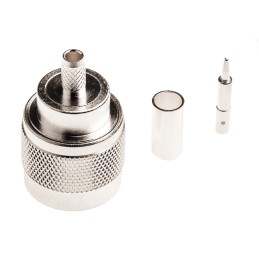 50 pcs - TE Connectivity, Plug Cable Mount N Connector, 50Ω, Crimp Termination, Straight Body