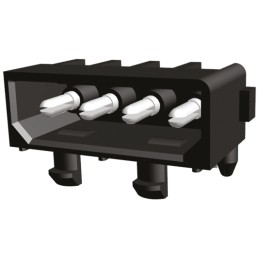 5 pcs - TE Connectivity Commercial MATE-N-LOK Series Right Angle Through Hole PCB Header, 4 Contact(s), 5.08mm Pitch, 1 Row(s),