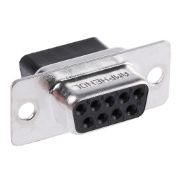 50 pcs - Amphenol ICC L177RR 9 Way Cable Mount D-sub Connector Socket, 2.74mm Pitch