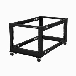 1 pcs - StarTech.com Black 8U Steel Server Rack , with 4-Post Frame