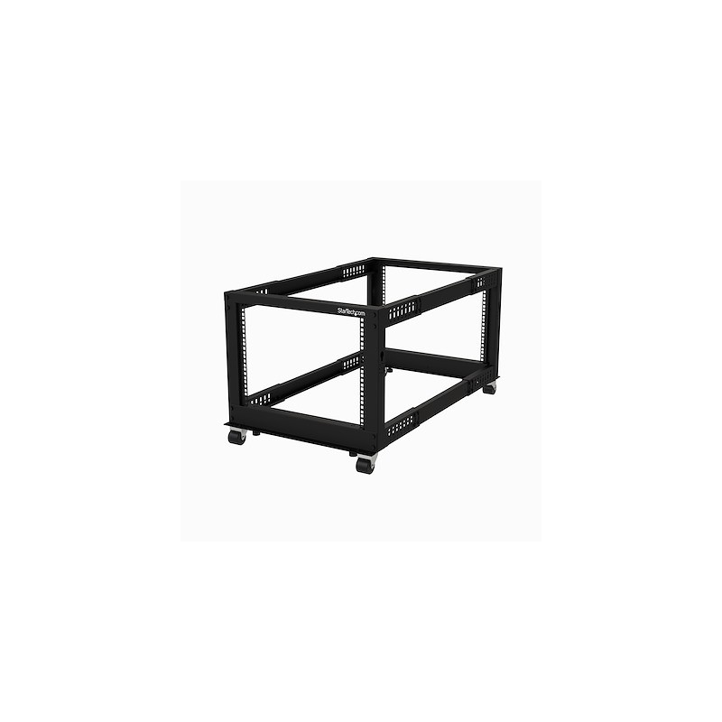 1 pcs - StarTech.com Black 8U Steel Server Rack , with 4-Post Frame