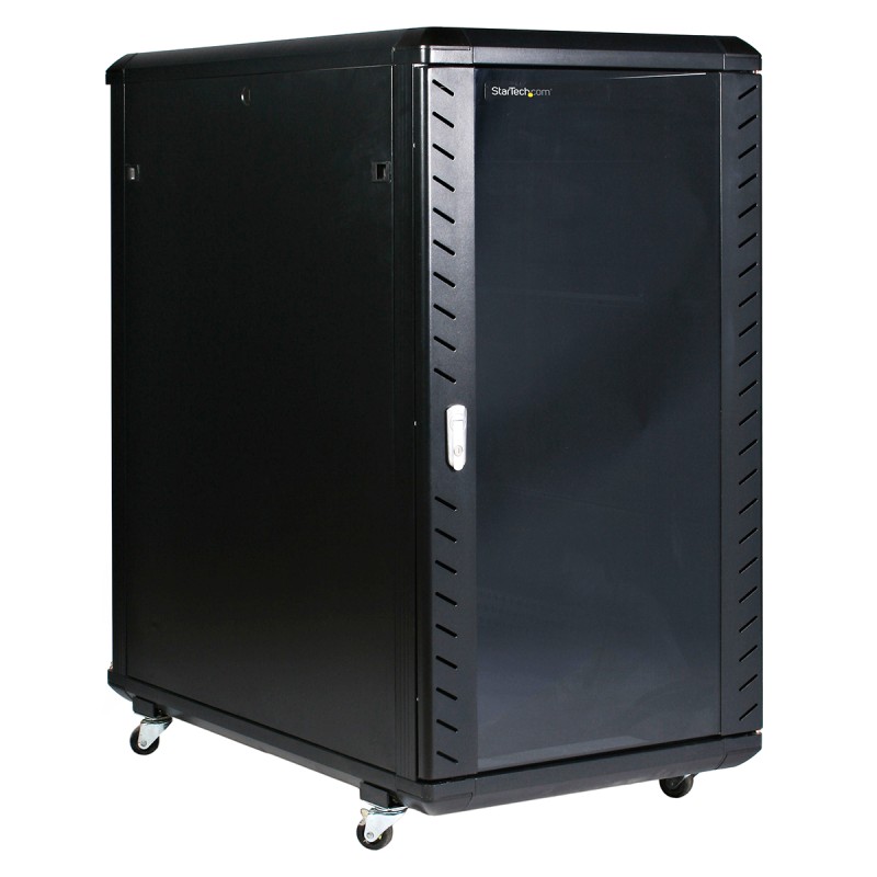 1 pcs - StarTech.com Black 22U Steel Server Rack , with 4-Post Frame 603 x 1112 x 1000mm