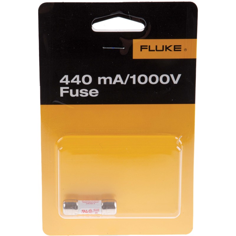 1 pcs - Fluke Multimeter Fuse, 440mA, 1000V, 10.3 (Dia.) x 35mm, 10.3mm