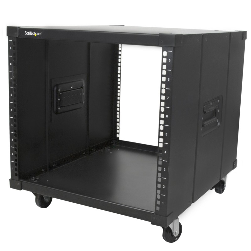 1 pcs - StarTech.com Black 9U Steel Server Rack , with 4-Post Frame