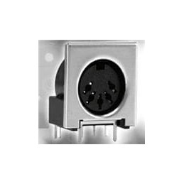 1 pcs : KCDX-5S-S2 - Circular DIN Connectors 5P R/A PCB SHIELDED 5mm CIRC DIN RECPT