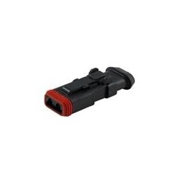 1 pcs : DT06-2S-EP11 - Automotive Connectors 2P DT PLUG, ENH RET SHRK BT ADPT, BLK
