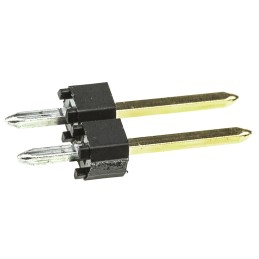 5 pcs - Molex C-Grid III Series Straight Through Hole Pin Header, 2 Contact(s), 2.54mm Pitch, 1 Row(s), Unshrouded