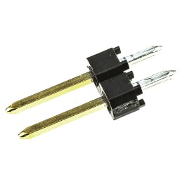 5 pcs - Molex C-Grid III Series Straight Through Hole Pin Header, 2 Contact(s), 2.54mm Pitch, 1 Row(s), Unshrouded