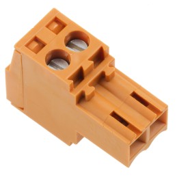 5 pcs - Weidmuller 3.5mm Pitch 2 Way Pluggable Terminal Block, Plug, Cable Mount, Screw Down Termination