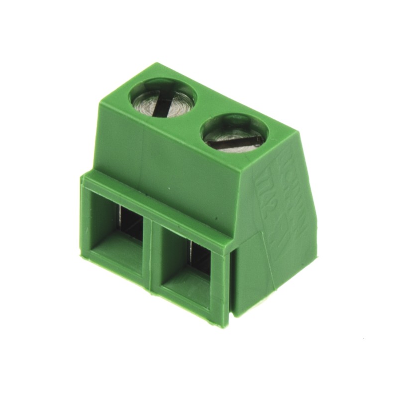 5 pcs - TE Connectivity Buchanan Series PCB Terminal Block, 2-Contact, 5mm Pitch, Through Hole Mount, 1-Row, Screw Termination