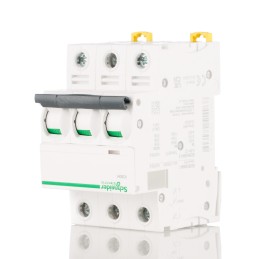1 pcs - Schneider Electric Acti 9 iC60H MCB, 3P, 63A Curve C, 440V AC, 100 - 133V DC, 10 kA Breaking Capacity