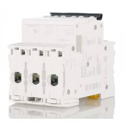 1 pcs - Schneider Electric Acti 9 iC60H MCB, 3P, 63A Curve C, 440V AC, 100 - 133V DC, 10 kA Breaking Capacity