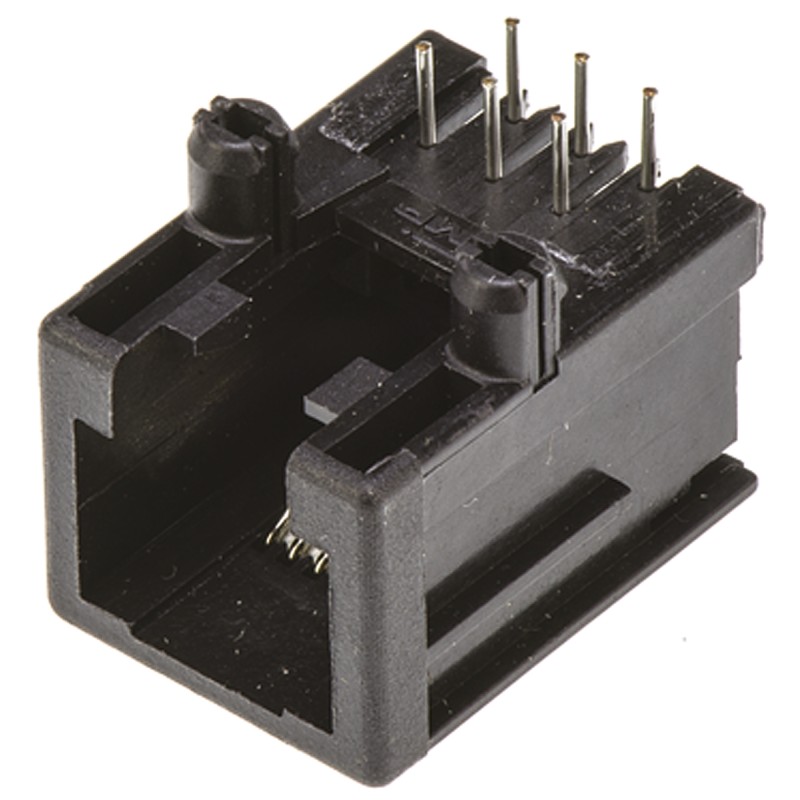 5 pcs - TE Connectivity 1-1705950 Series Female RJ25 Connector, Through Hole, Cat3, UTP Shield