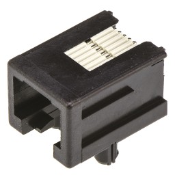 5 pcs - TE Connectivity 1-1705950 Series Female RJ25 Connector, Through Hole, Cat3, UTP Shield