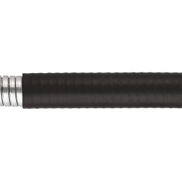 1 Reel of 25 M - Flexicon Flexible Conduit, 32mm Nominal Diameter, Steel, Black