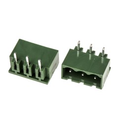 5 pcs - RS PRO 5.08mm Pitch 3 Way Pluggable Terminal Block, Header, Through Hole, Solder Termination