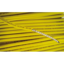 1 Reel of 30 M - Alpha Wire Yellow 0.52 mm² Hook Up Wire, 20 AWG, 10/0.25 mm, 30m, PVC Insulation