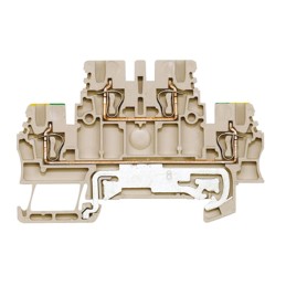 5 pcs - Weidmuller Z Series Beige Feed Through Terminal Block, 1.5mm², Double-Level, Clamp Termination