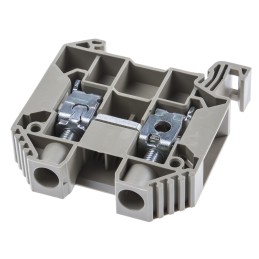 5 pcs - RS PRO Beige Feed Through Terminal Block, Single-Level, Screw Termination