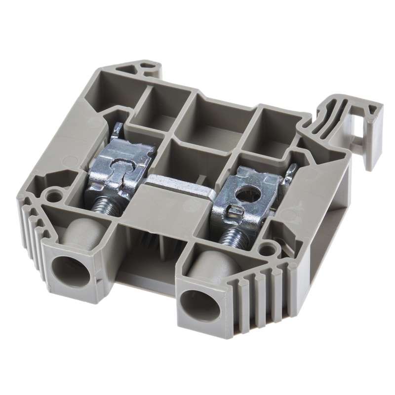 5 pcs - RS PRO Beige Feed Through Terminal Block, Single-Level, Screw Termination