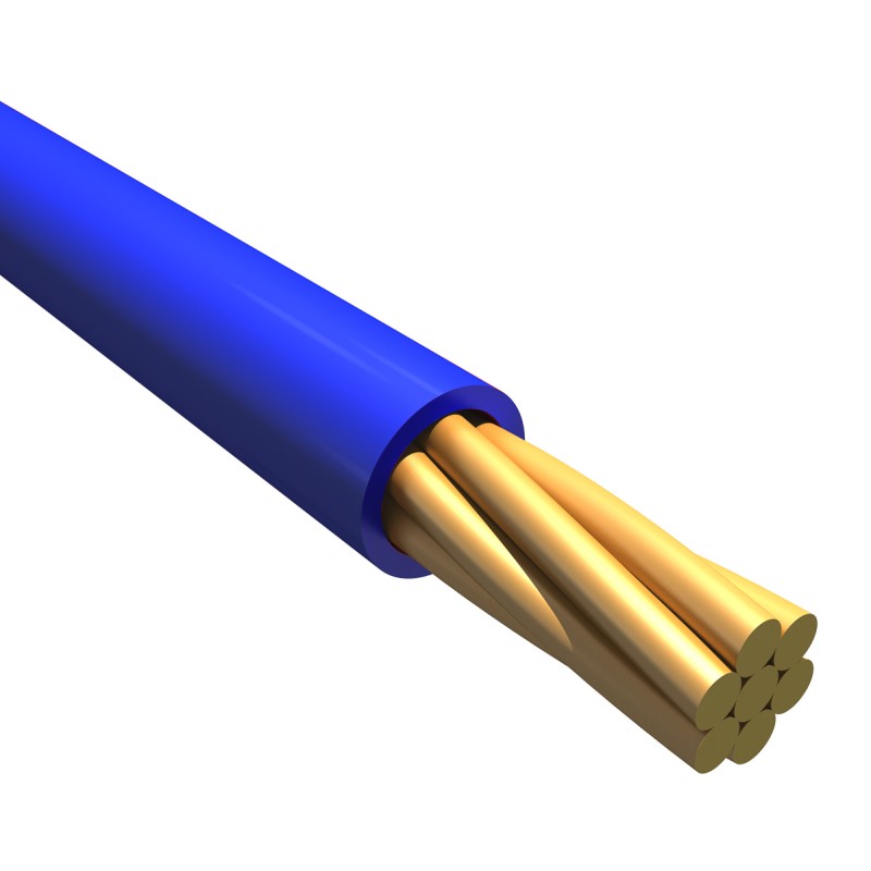1 Reel of 30 M - Alpha Wire 1550 Series Blue 0.2 mm² Hook Up Wire, 24 AWG, 7/0.20 mm, 30m, PVC Insulation