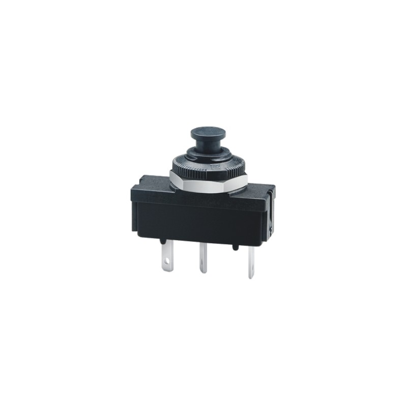 1 pcs - ETA Thermal Circuit Breaker - 1410-G1 Single Pole 250V Voltage Rating Panel Mount, 10A Current Rating