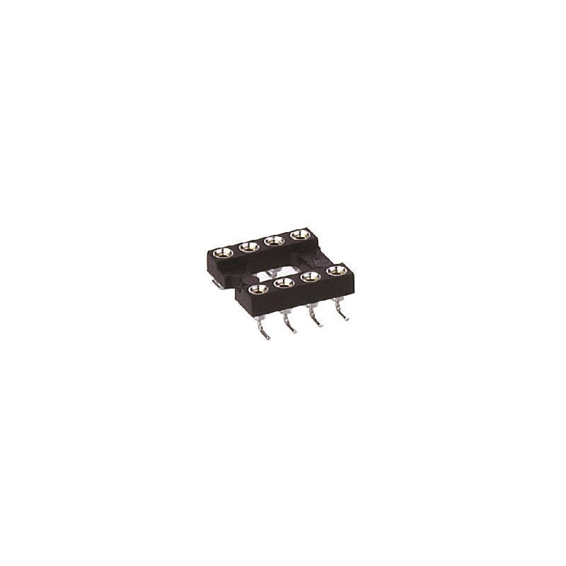 5 pcs - Preci-Dip 2.54mm Pitch Vertical 16 Way, SMT Turned Pin Open Frame IC Dip Socket, 1A