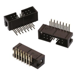 5 pcs - Wurth Elektronik WR-BHD Series Right Angle Through Hole PCB Header, 16 Contact(s), 2.54mm Pitch, 2 Row(s), Shrouded