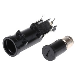 1 pcs - Schurter 16A PCB Mount Fuse Holder for 6.3 x 32mm Fuse, 500V ac