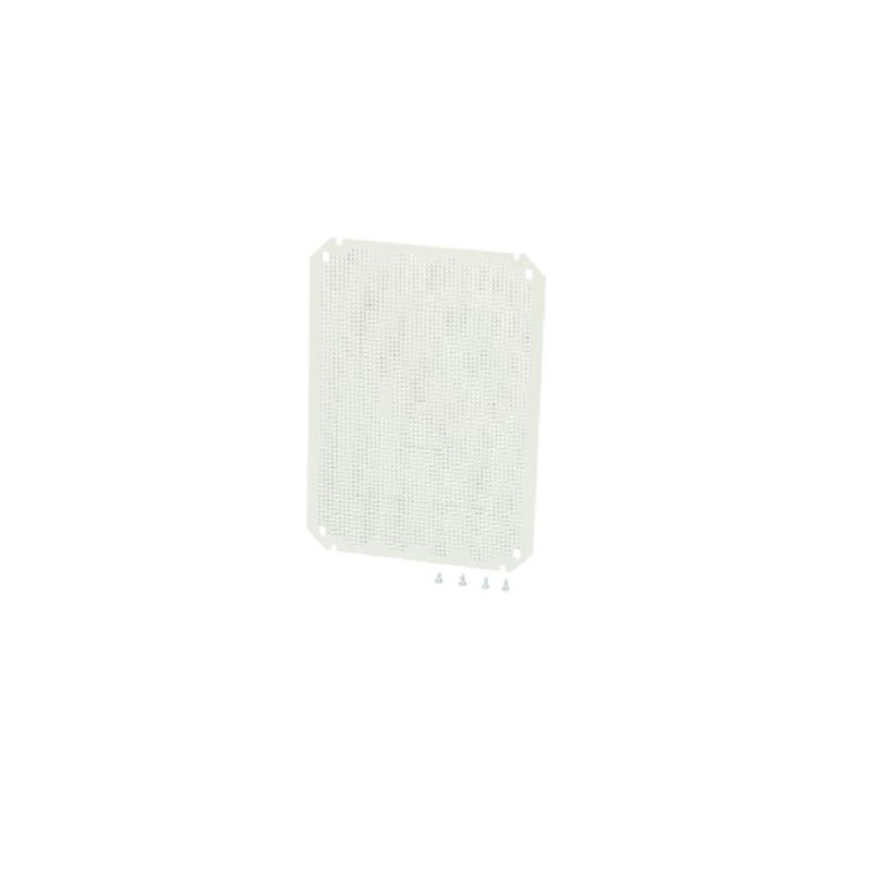 1 pcs - Fibox ABS Perforated Mounting Plate, 280mm W, 3mm L