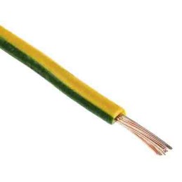 1 Reel of 305 M - RS PRO Green/Yellow 1.5 mm² Hook Up Wire, 16 AWG, 30/0.2 mm, 305m