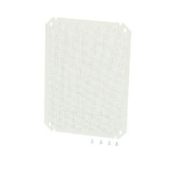 1 pcs - Fibox ABS Perforated Mounting Plate, 180mm W, 3mm L
