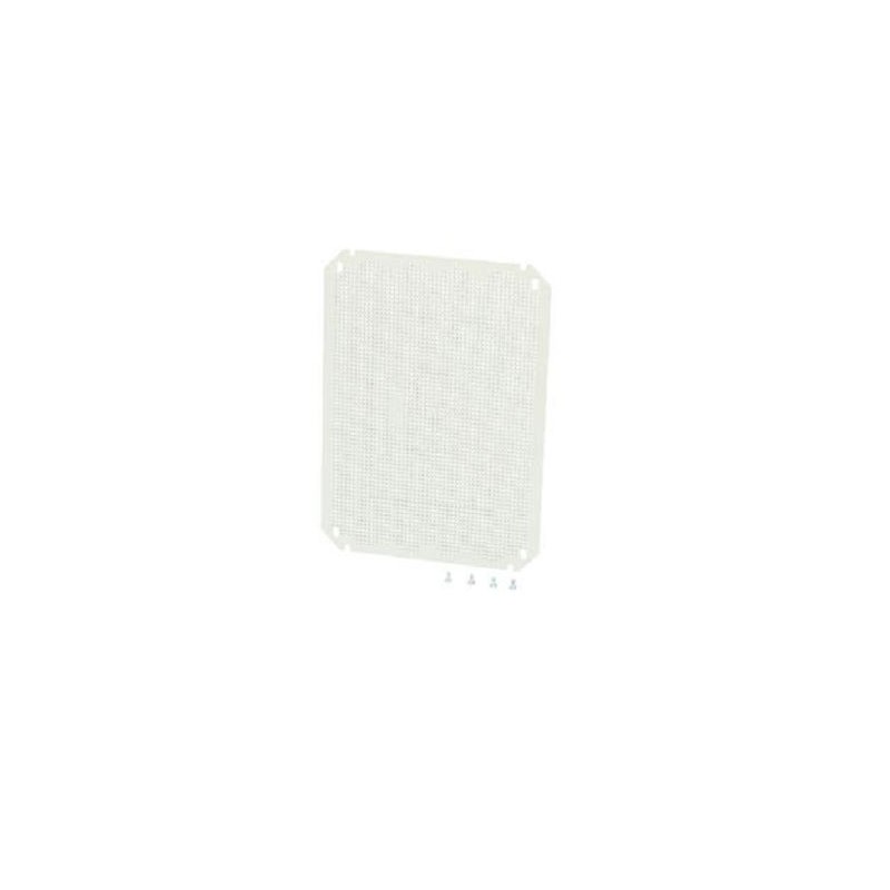 1 pcs - Fibox ABS Perforated Mounting Plate, 180mm W, 3mm L