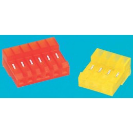 5 pcs - TE Connectivity MTA-156 Series 3.96mm Pitch Right Angle Cable Mount IDC Connector, Socket, 6 Way, 1 Row