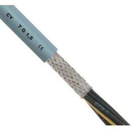 1 Reel of 50 M - RS PRO Control Cable, 12 Cores, 1 mm², CY, Screened, 50m, Grey PVC Sheath, 17 AWG