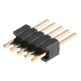 5 pcs - HARWIN Archer M52 Series Straight Through Hole Pin Header, 5 Contact(s), 1.27mm Pitch, 1 Row(s), Unshrouded