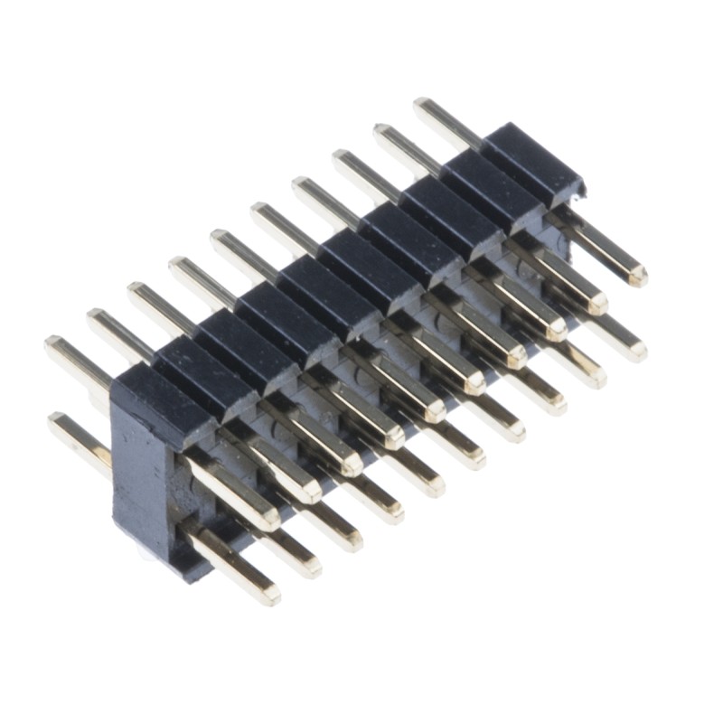 5 pcs - RS PRO Straight Through Hole Pin Header, 20 Contact(s), 1.27mm Pitch, 2 Row(s), Unshrouded