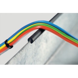 1 pcs - HellermannTyton PVC Edge Protection Strip, 1.2 x 5.0mm, PS1BK