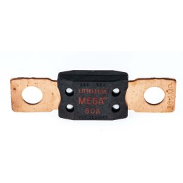 1 pcs - Littelfuse 80A Red Bolt Down Car Fuse, 32V dc