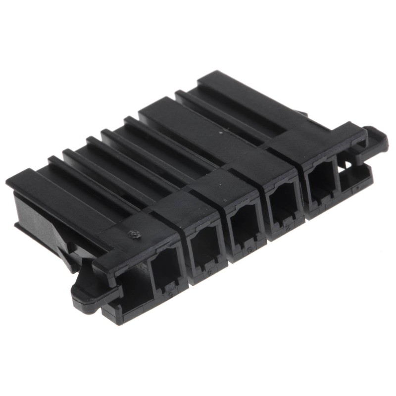 5 pcs - TE Connectivity, Dynamic 3000 Female Connector Housing, 5.08mm Pitch, 5 Way, 1 Row