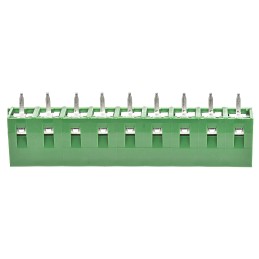 5 pcs - TE Connectivity Buchanan Series PCB Terminal Block, 9-Contact, 5mm Pitch, Through Hole Mount, 1-Row, Screw Termination