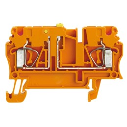 5 pcs - Weidmüller Z Series Orange Disconnect Terminal Block, 2.5mm², Single-Level, Clamp Termination