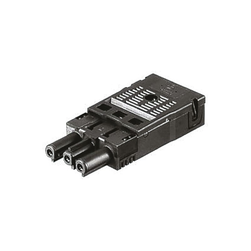 5 pcs - Wieland GST18i3 Series Mini Connector, 3-Pole, Female, Cable Mount, 16A, IP40
