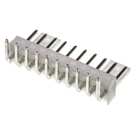 5 pcs - Molex KK 254 Series Right Angle Through Hole Pin Header, 10 Contact(s), 2.54mm Pitch, 1 Row(s), Unshrouded