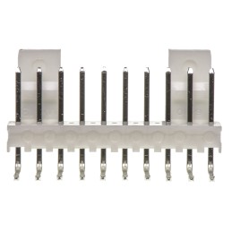 5 pcs - Molex KK 254 Series Right Angle Through Hole Pin Header, 10 Contact(s), 2.54mm Pitch, 1 Row(s), Unshrouded