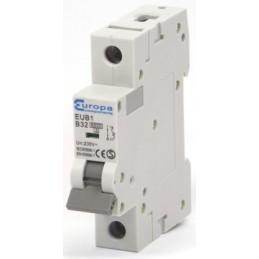 1 pcs - Europa EUB1 EUB MCB, 1P, 32A Curve B, 230V AC
