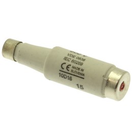 1 pcs - Eaton 10A DI Bottle Fuse, E16 Thread Size, gG, 500V ac