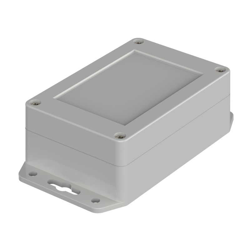 1 pcs - Bopla Euromas X Series Light Grey ABS Enclosure, IP66, IP68, IK07, Flanged, Light Grey Lid, 105 x 70 x 40mm
