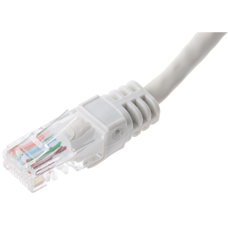 1 pcs - Decelect Cat5e Male RJ45 to Male RJ45 Ethernet Cable, U/UTP, Grey PVC Sheath, 10m