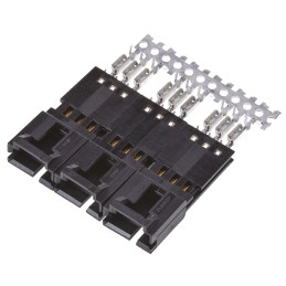 5 pcs - TE Connectivity 3-Way IDC Connector Plug for Cable Mount, 1-Row